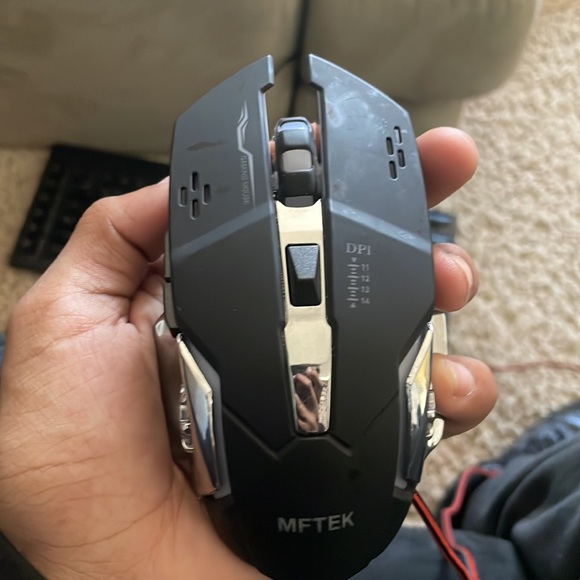 Corsair K55 RGB Wired Gaming Keyboard With G-Keys, MFTEK RGB Wired Gaming Mouse - Picture 2 of 11